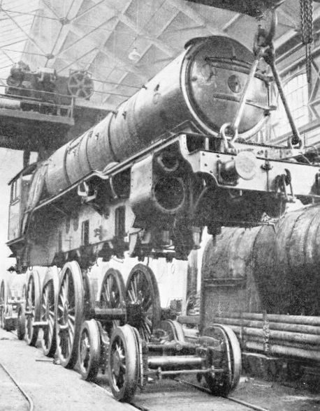 Wheeling a locomotive at Doncaster Works