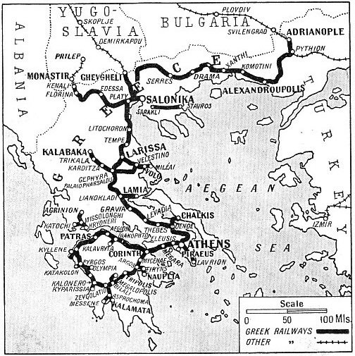 THE RAILWAY SYSTEM of Greece 