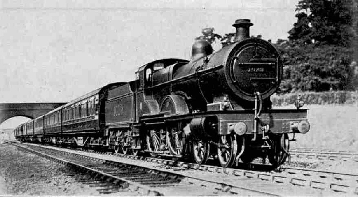 Up Manchester-London Express hauled by LMS 4-4-0 Compound