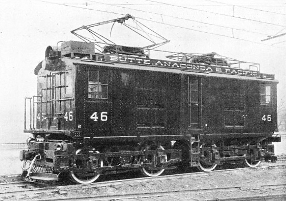 A 2,400-VOLT 0-4-4-0 ELECTRIC LOCOMOTIVE OF THE BUTTE, ANACONDA AND PACIFIC RAILWAY
