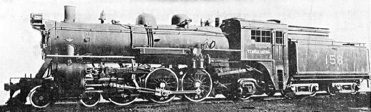 “PACIFIC” BOOSTER LOCOMOTIVE ON THE TEMISKAMING & NORTH ONTARIO RAILROAD