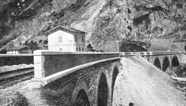 a viaduct over the Biogna Torrent