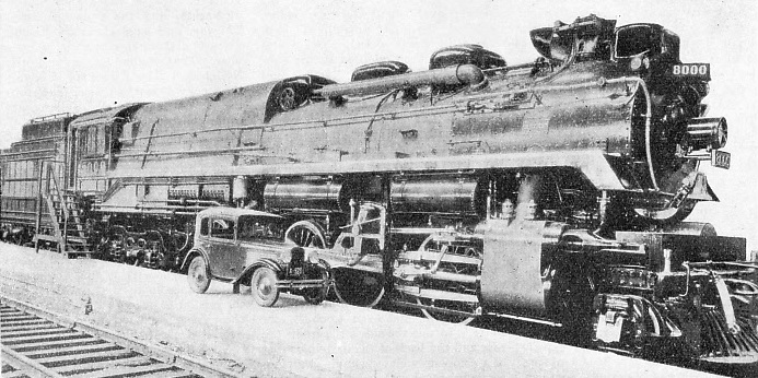 A giant super-pressure locomotive No 8000 of the Canadian Pacific Railway