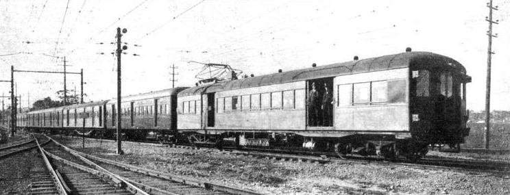 An electric train on the suburban lines round the capital of New South Wales