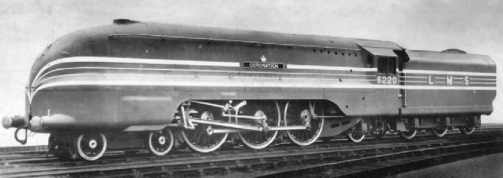 No. 6220 streamlined Stanier Pacific Coronation