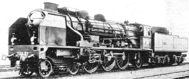 A REBUILT LOCOMOTIVE of the “Pacific” type on the Paris-Orleans Railway of France