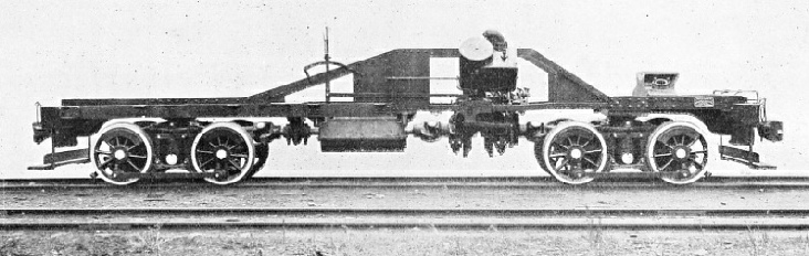 SIDE VIEW OF DIAMOND FRAME OF A HEISLER LOCOMOTIVE