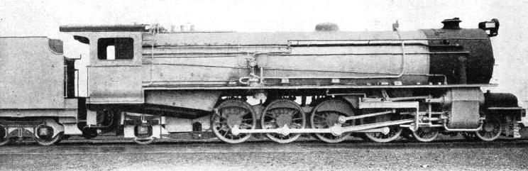 A THREE-CYLINDER LOCOMOTIVE built in England for Nigeria 