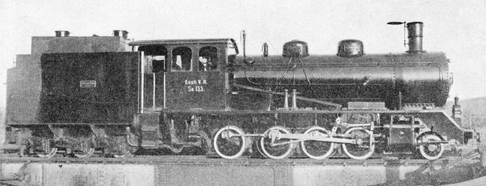 A 2-8-0 engine in operation on one of the narrow gauge lines in Estonia