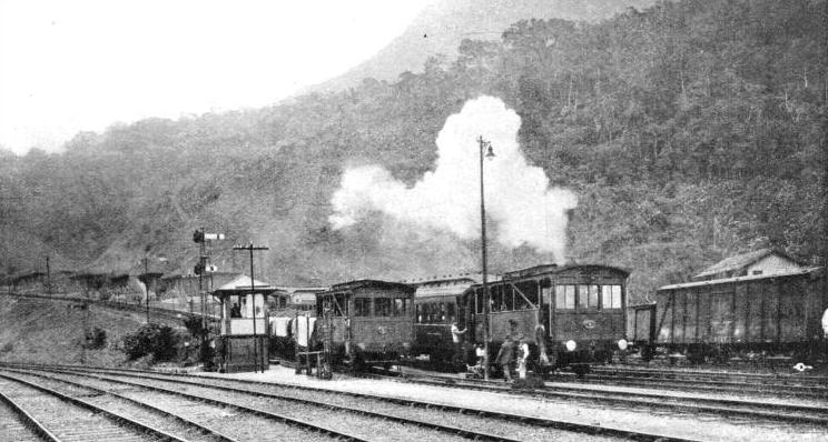 AT THE FOOT OF THE INCLINES up which trains on the São Paulo Railway are hauled by endless ropes