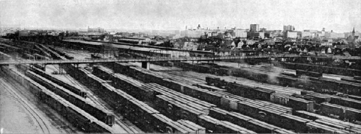 part of the 120 miles of sidings belonging to the CPR at Winnipeg