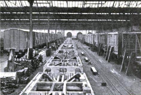 Building Covered Wagons at Cowlairs