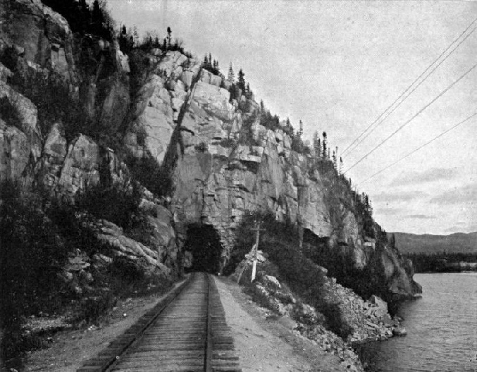 RED SUCKER TUNNEL ON THE LAKE SUPERIOR SECTION OF THE CANADIAN PACIFIC RAILWAY