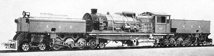 THE LATEST TYPE of articulated engine as used on the Kenya and Uganda Railway