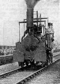 The Hetton Colliery Locomotive (built 1822) which led the procession