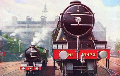 “TYPHOON” and “FLYING SCOTSMAN” at King’s Cross.