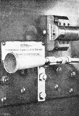 THE HOOTER in the cab of an engine fitted with the Strowger-Hudd apparatus