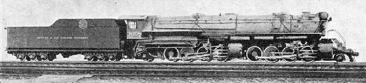 A “MALLET” 2-8-0+0-8-2 locomotive of the Denver and Rio Grande Western Railroad 