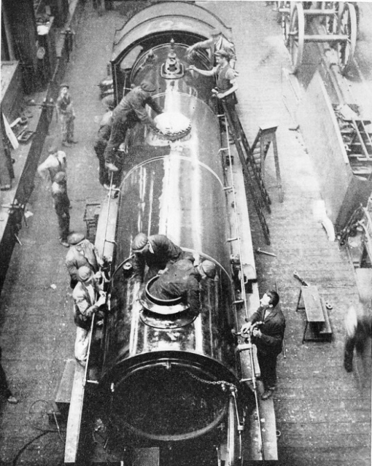Preparing a locomotive for the road at Eastleigh Works
