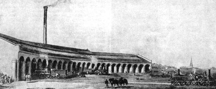 The original locomotive shed at King's Cross Station