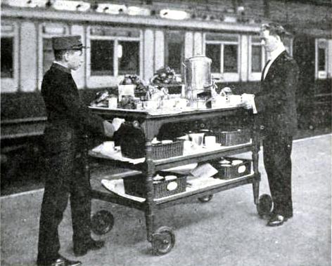 A Tea Wagon at Euston, London & North Western Railway