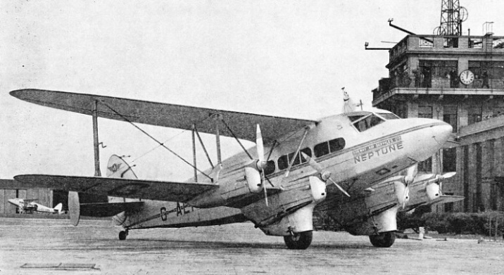One of the biplanes used on the London-Belfast Glasgow and other routes of Railway Air Services
