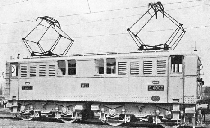 AN ELECTRIC LOCOMOTIVE on the Midi Railway of France