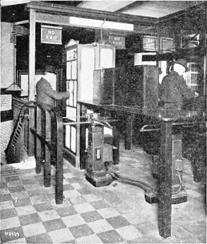 TICKET MACHINE AND TURNSTILE