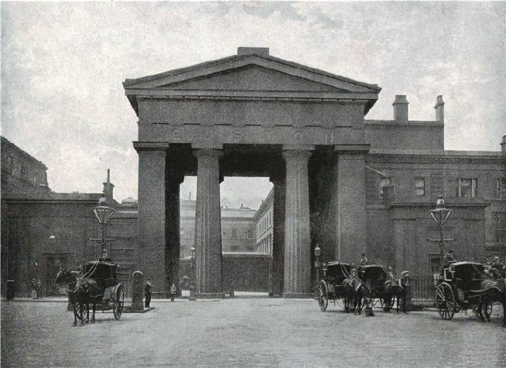 The Entrance to Euston Station, London & North Western Railway