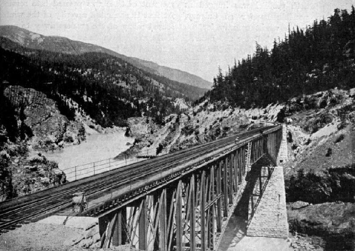 THE BRIDGE OVER FRASER CANYON