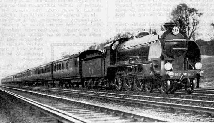 Down Bournemouth Express hauled by a King Arthur class