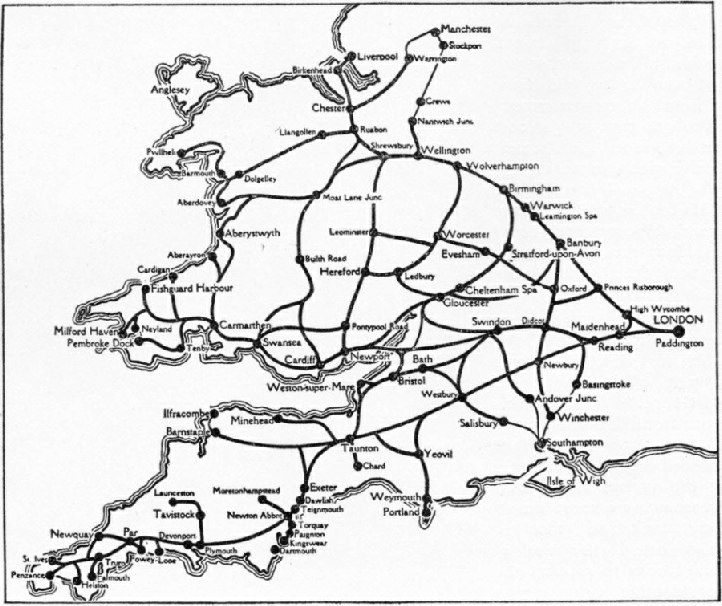 Great Western Railway Map The Story Of The Gwr - Railway Wonders Of The World