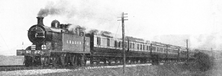 a Continental express on the old London, Brighton and South Coast Railway