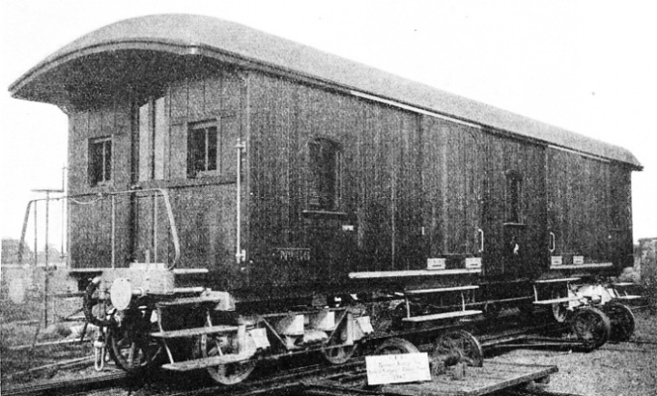 PASSENGER BAGGAGE VAN built in 1907 at the shops of the Central Uruguay Railway