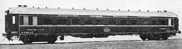 AN ALL-METAL MODERN COACH built for the Wagons-Lit company