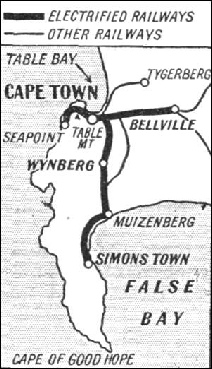 THE ROUTES of the electrified lines around Cape Town