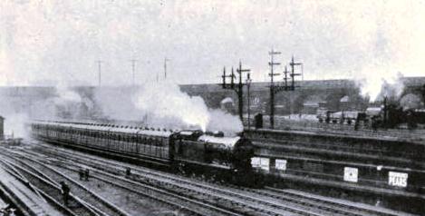 A SUBURBAN TRAIN LEAVING KING’S CROSS