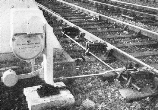 AN AUTOMATIC MACHINE which places a series of fog signals on the line