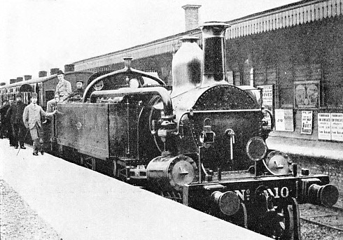 one of the early trains at West Brompton Station