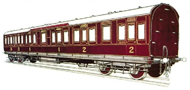 South Eastern & Chatham Railway Composite Carriage, No. 3804