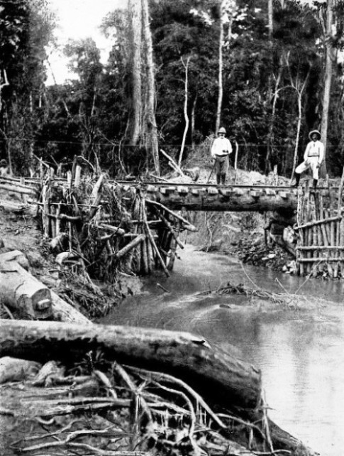 A TEMPORARY BRIDGE OVER THE SUYAM RIVER