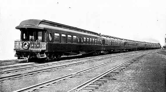 THE NORTH COAST LIMITED, SHOWING THE OBSERVATION CAR