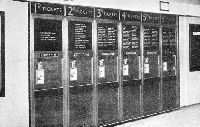 BUNCH HOPPER TICKET MACHINES, at Wood Green Station