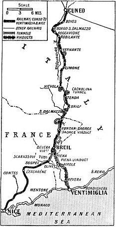 THE ITALIAN LINE from Cuneo to Ventimiglia