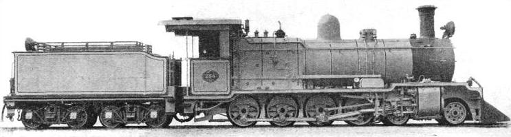 A 4-8-0 LOCOMOTIVE built for the Great Western of Brazil Railway