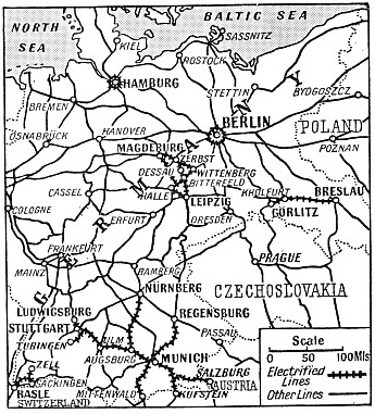 1,300 ROUTE MILES of line have so far been electrified by the German State Railways