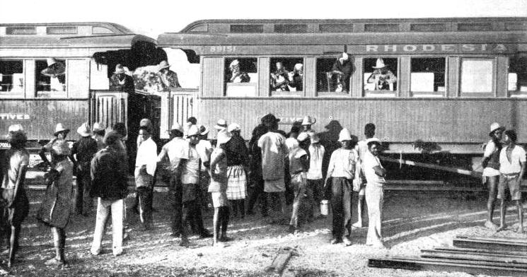 THE ARRIVAL OF THE MAIL TRAIN at Saw Mills Station