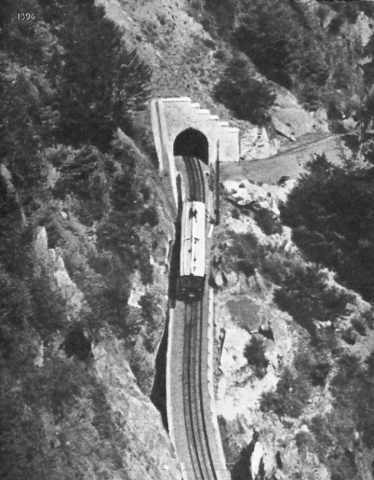 Soaring upwards out of the Rhone Valley on the Martigny-Chatelard Railway