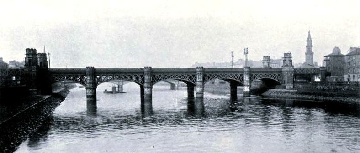 HE GLASGOW AND SOUTH WESTERN BRIDGE OVER THE CLYDE, AT GLASGOW, , Glasgow & South Western Railway