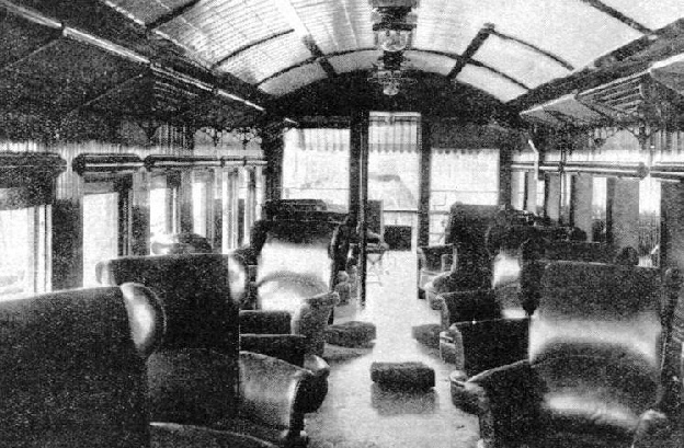 IN QUEENSLAND these attractively furnished parlour cars are attached to long-distance trains